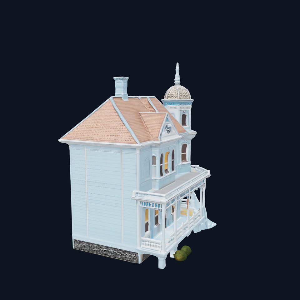 Victorian Blue House model pack